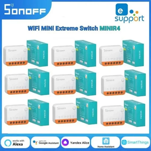 SONOFF Mini R4 Wifi inteligente módulo de interruptor interruptor Control bidireccional hogar inteligente funciona con Alexa Google Home Yandex Alice smartthi