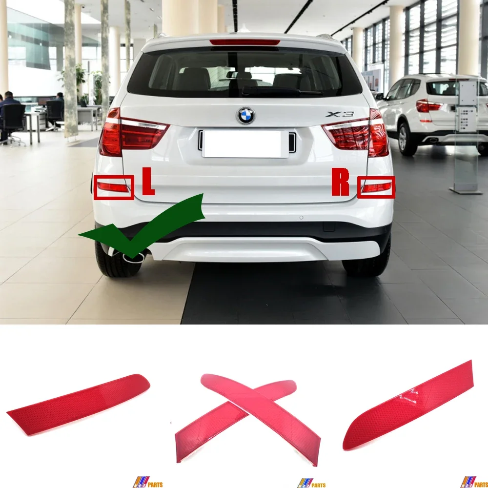 Left Side Fit 15-17 BMW X3 F25 LCI 18d 18i 20d 20i 20i 28i 30d 35d 35i xDrive sDrive SAV REAR Reflector