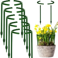 プラスチック製の温室固定ロッド,植物サポート,パイルスタンド,花用品,盆栽ツール,セミサークルアイテム