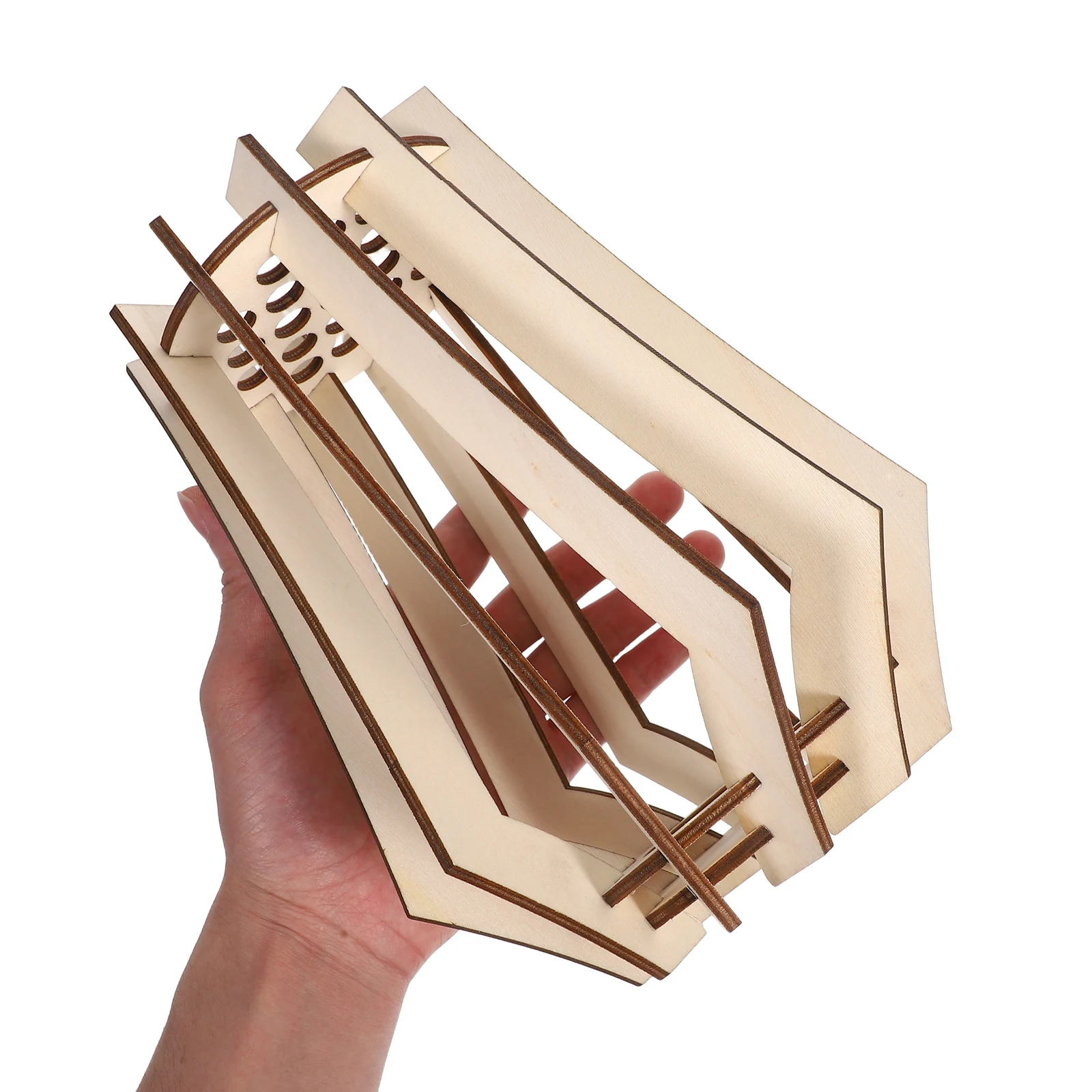 

Wooden Puzzle Flower Vase DIY Desktop Floral Holder Craft Home Decor Office Modern Elegant Vase for Flower