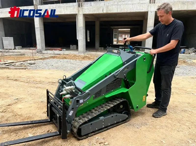 جرافة توجيه منزلقة صغيرة مجنزرة ذات جودة عالية، جرافة توجيه منزلقة مجنزرة