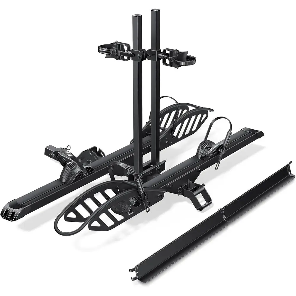 E-Bike Rack with p, Hitch 2 Bike Rack, 200 lbs acity Electric Bike Carrier, oldable Platorm Mount or Cars, Trucks, SUVs, Mini, U