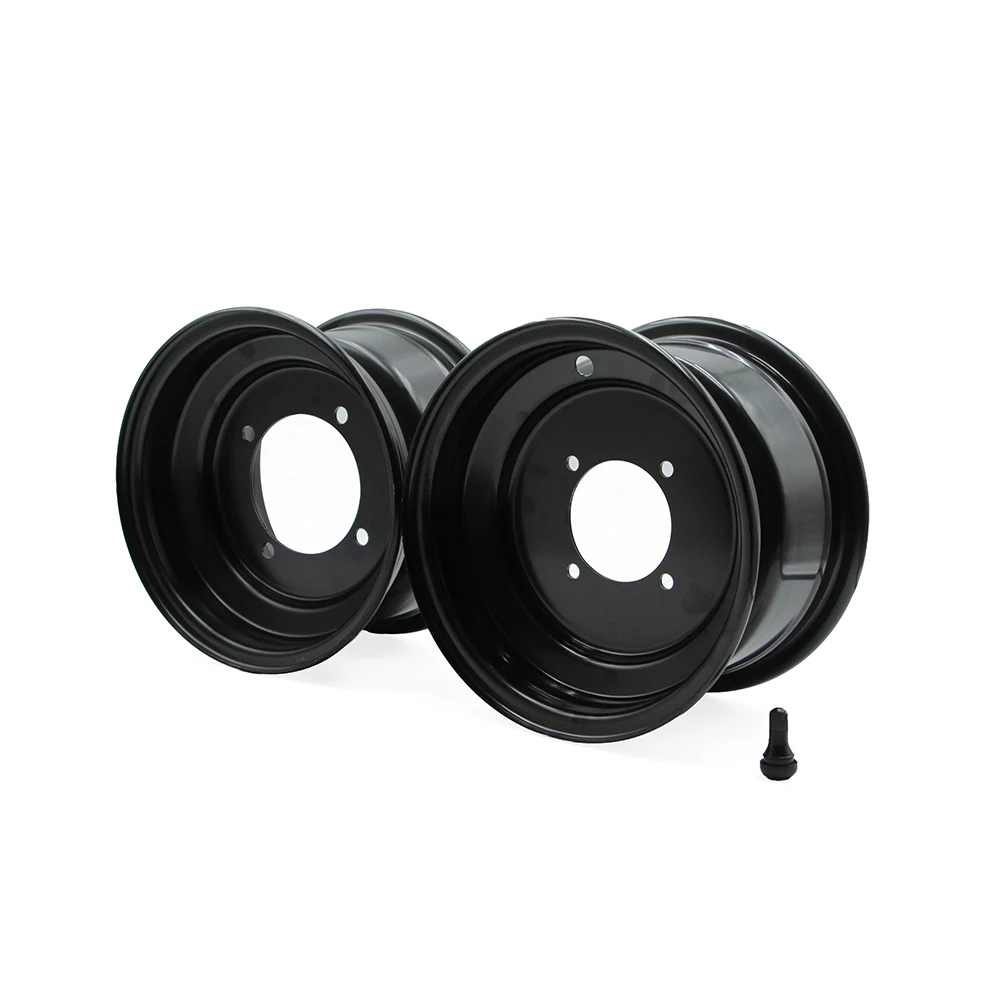 Aro de cubo de roda de liga traseira dianteira, 8 polegadas, 4 furos, adequado para a maioria dos pneus 125cc-250cc atv go kart utv buggy quad dirt bike 19x7-8 18x9.5-8