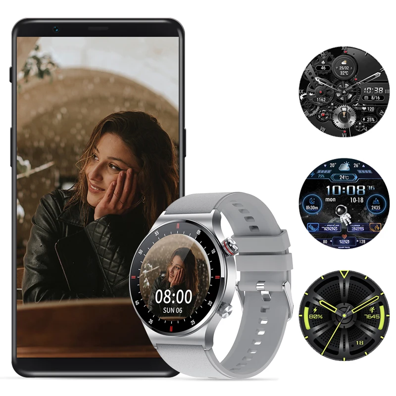 

Smart Watch for OPPO Find X5 Realme 10 Pro 10Pro RMX3663 Sony Xperia XA1 1.28" Screen NFC Fitness Tracker Bluetooth Call Sports