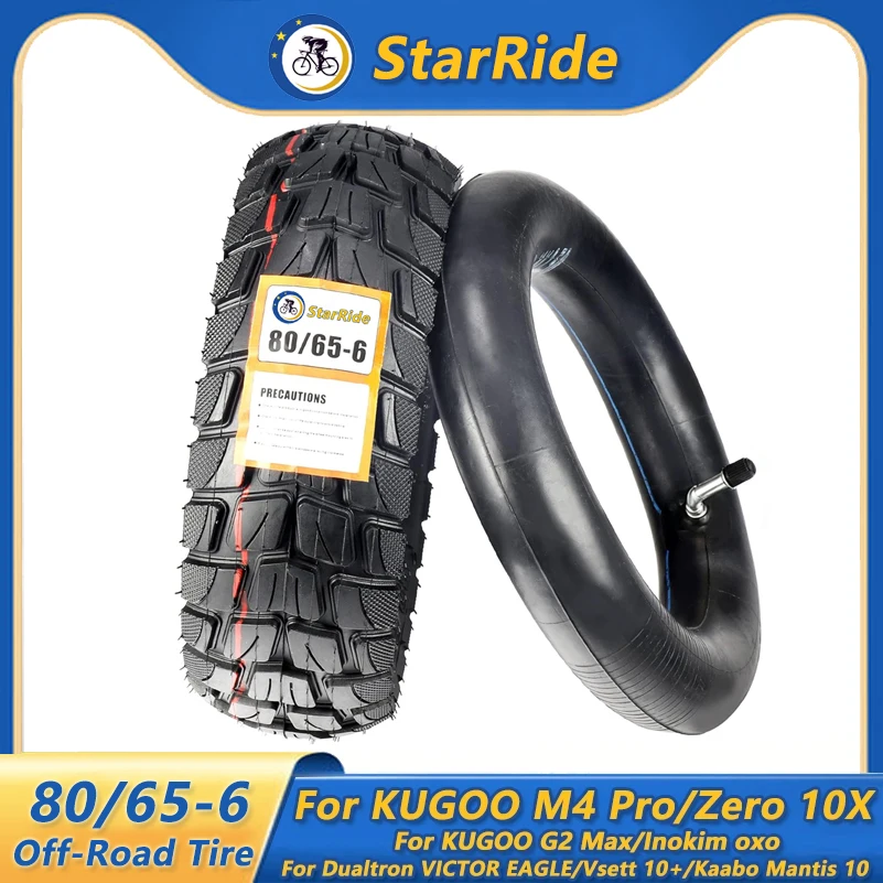 

80/65-6 Electric Scooter Tire 10 Inch 255x80 Tyre for Inokim oxo Kugoo M4 G1 Dualtron VICTOR EAGLE Speedway 4 Zero 10X Bike