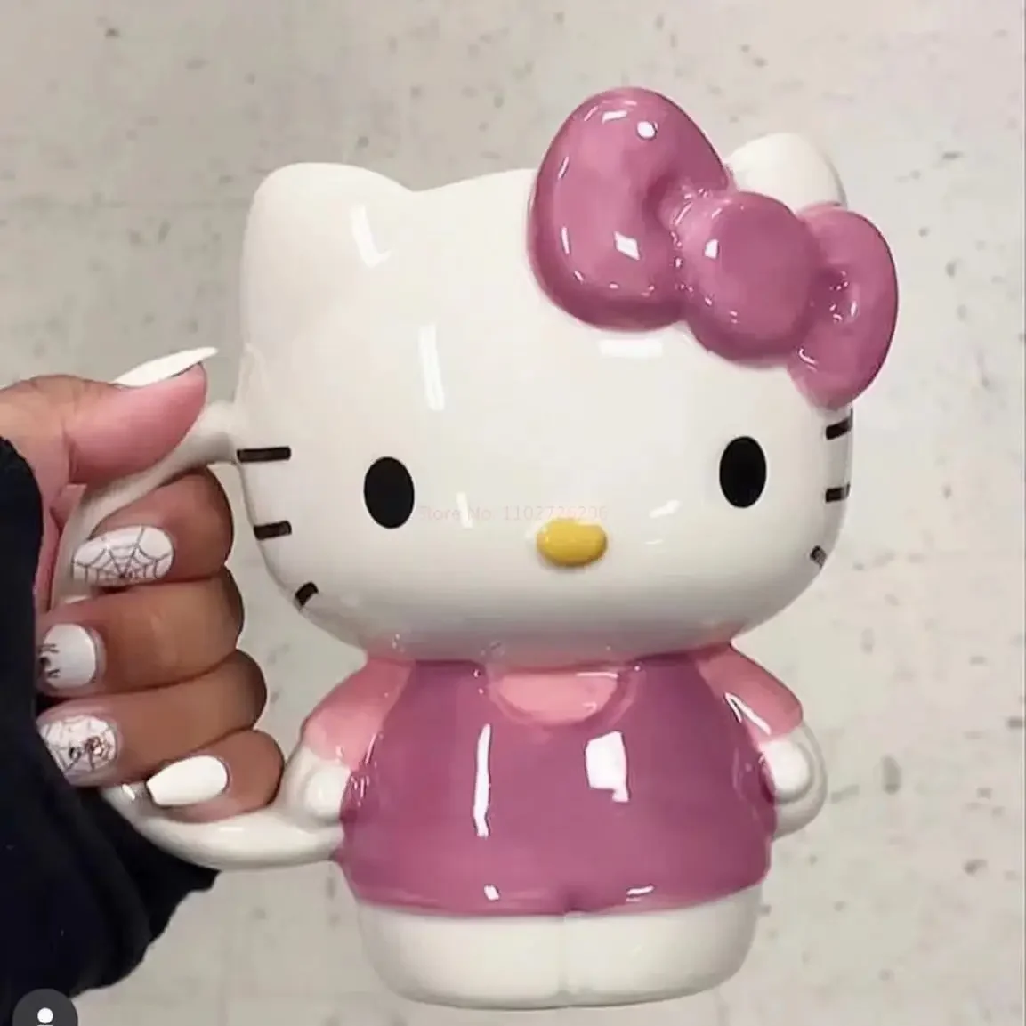 Sanrio Hello Kitty My Melody Kawaii Ceramic Mug Morning Tea Mug Cartoon tazza da caffè al latte di grande capacità giocattolo regalo di san valentino