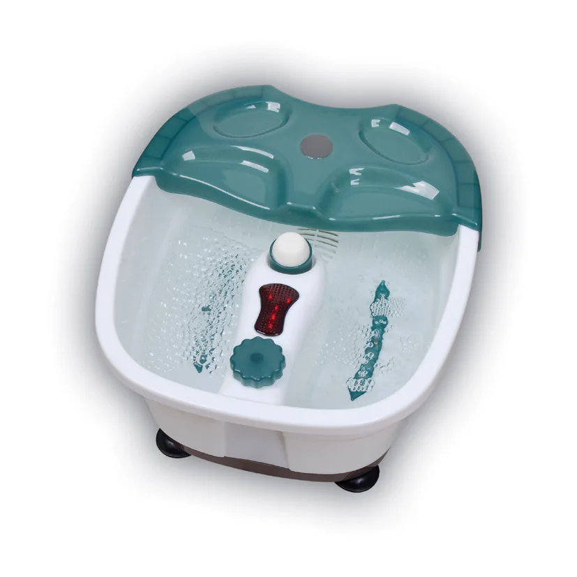 Foot Massage Foot Bath Portable Pedicure Tub with Auto Water Bubble and Therapy Plastic Foot Bath Bowl Tub