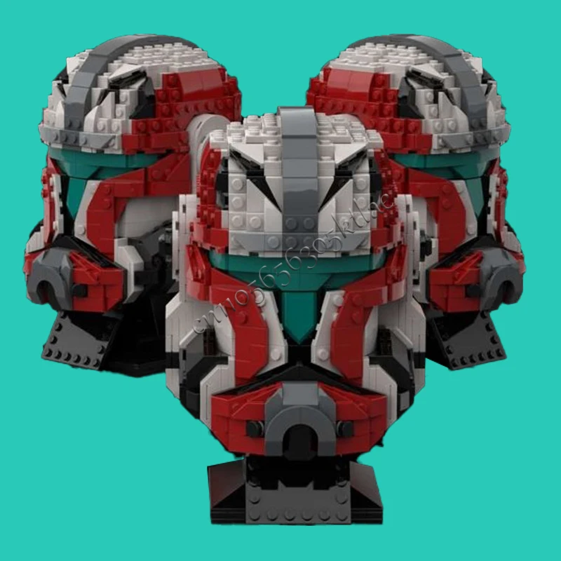 891PCS Star Plan MOC Helmet Commando Jace Windu Model DIY Custom Puzzle Architecture Education Assembly Model Birthday Xma Toys