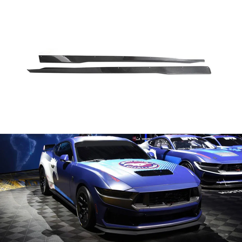 

ATV&UTVFor Ford Mustang Dark Horse Style Carbon Fiber Side Skirt Extension Splitter