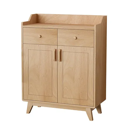 Simple Design Beech Wood Shoe Storage Cabinet Wood grain High Quality