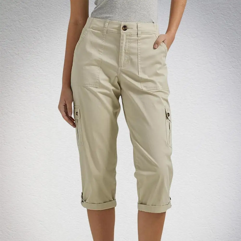 

Women Cropped Pants Women's Quick Dry Cargo Capris for Hiking Travel with Multiple Pockets Lightweight Breathable Outdoor