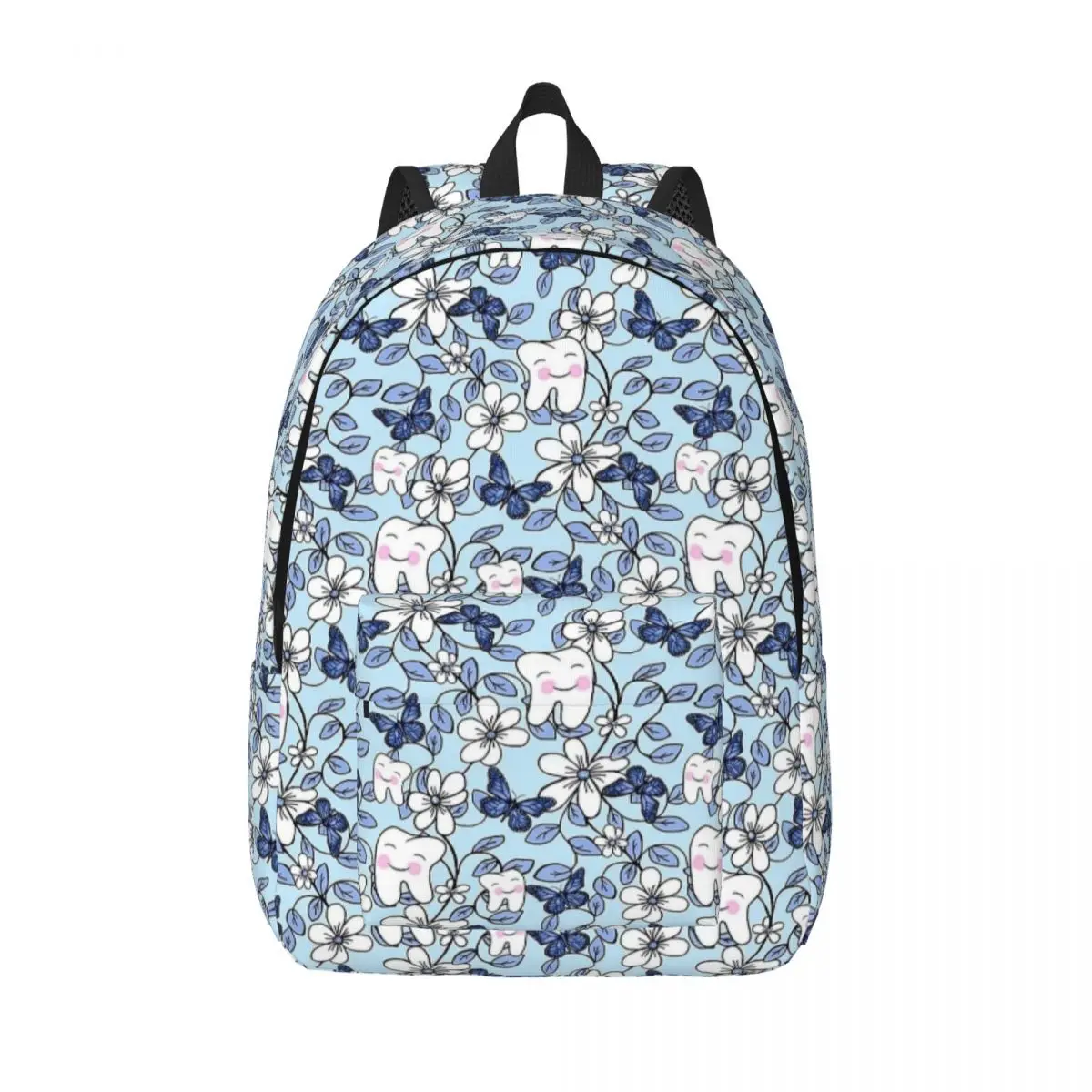 

Tooth Toile Dental Floral Dentistry Backpack for Preschool Primary School Student Bookbag Boy Girl Kids Daypack Travel