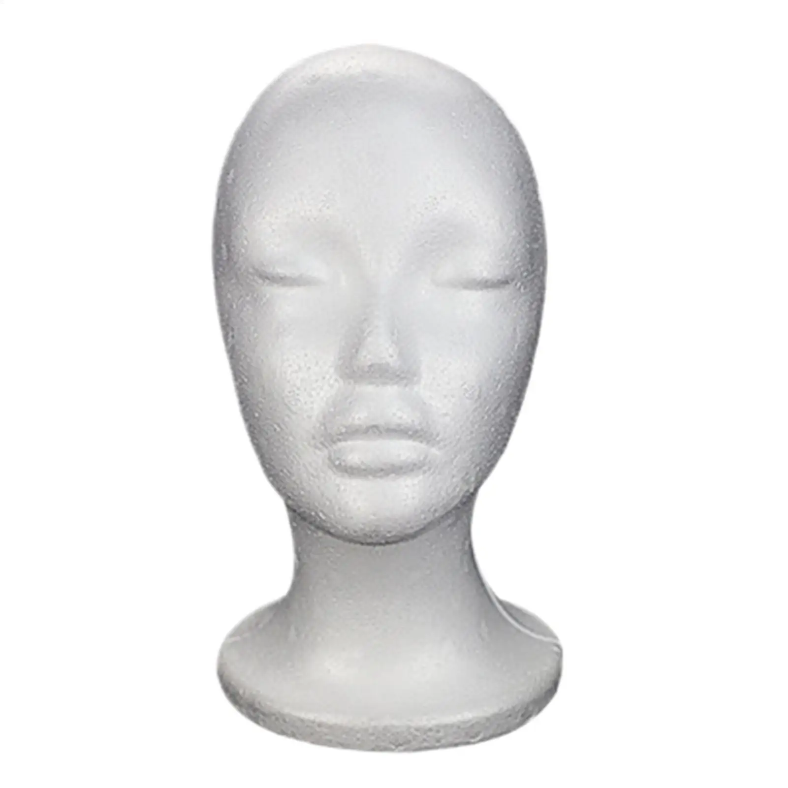 Foam Wig Head Model Mannequin Dummys Wig Glasses Hat Essential Hairpiece Stand Holder Female Model Salon Wig Fit Optimization