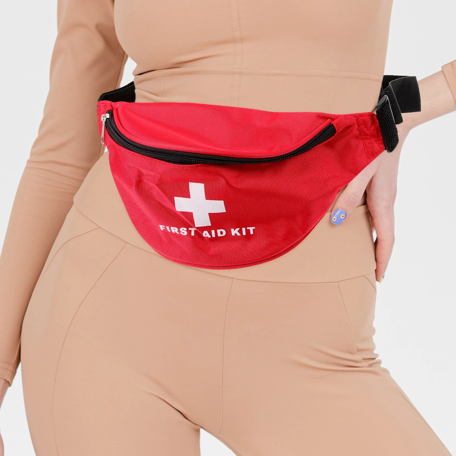 

2pcs First Aid Kit Waist Bag for Car Home Emergency Storage Travel Nylon Cloth Portable Outdoor Sports Camping