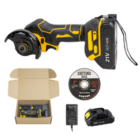 Mini Angle Grinder Cordless Grinding Polishing Machine Electric Diamond Cutting Grinder Power Tools for 18V 21V Battery