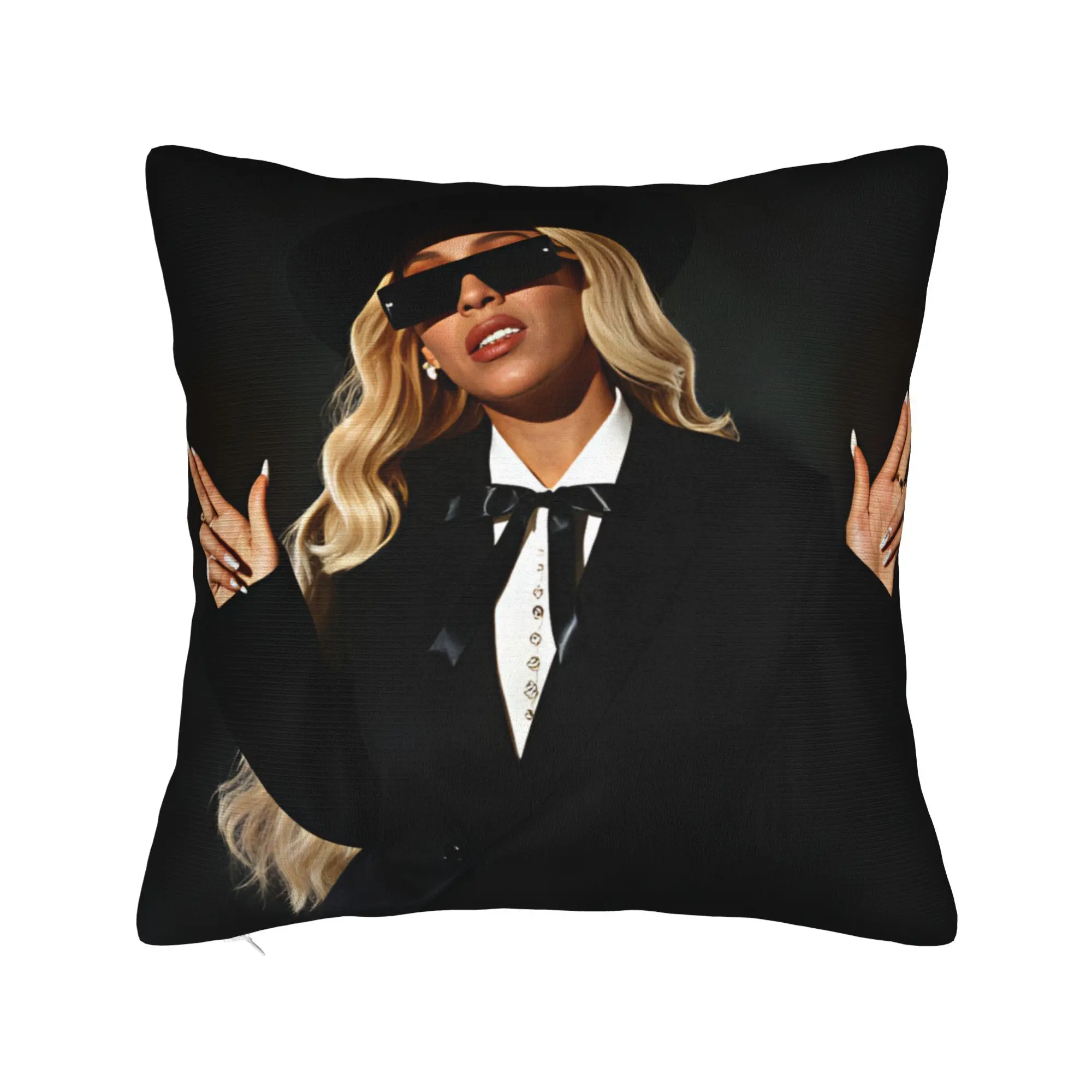 Pillow Cover  Pop Music Beyonce   Cute Funny Pillow Case For Chair Sofa Home Decor Pillowcases