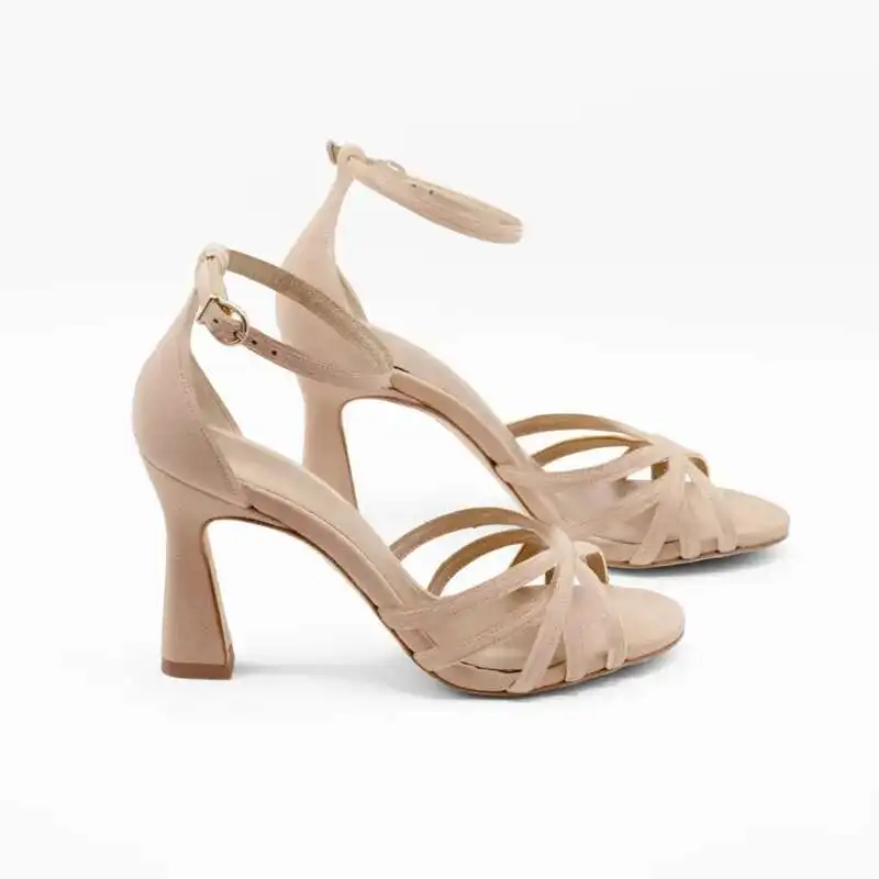 

High Heels Shoes Suede Peep Toe Elegance Women's Sandals