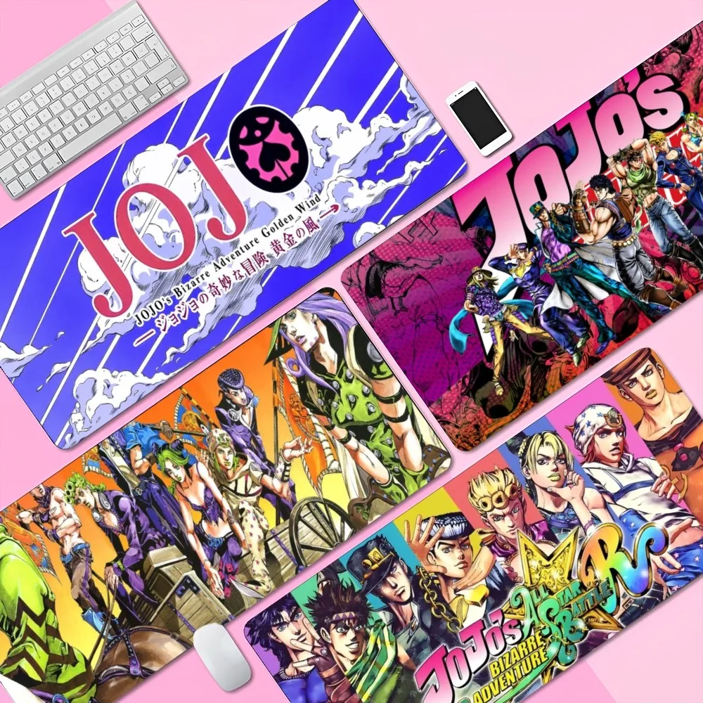 J-jojo B-bizarre Adventure-s Custom Skin Verdicktes Mauspad Übergroße Gaming-Tastatur Notebook-Tischmatte