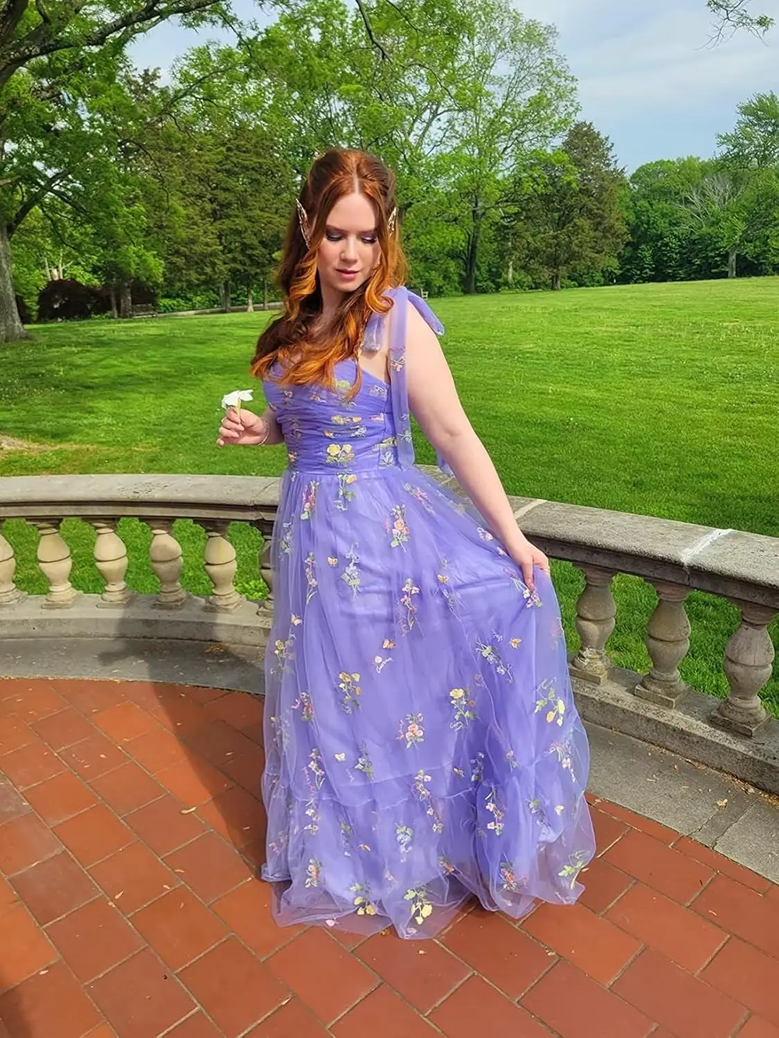 2025Women's Tulle Decal Ball Dress Flower Butterfly Embroidery Long Style Sweetheart Evening Birthday Party Dance Cocktail Dress