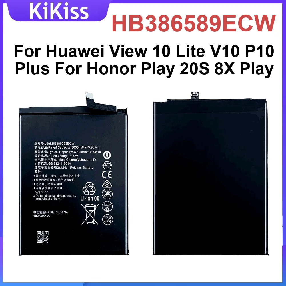 

Battery 3650Mah For Huawei View 10 Lite V10 P10 Plus Honor Play 20S 8X Nova 3 4 L21 Vky-AL00 Mate 20 Mobile Phon