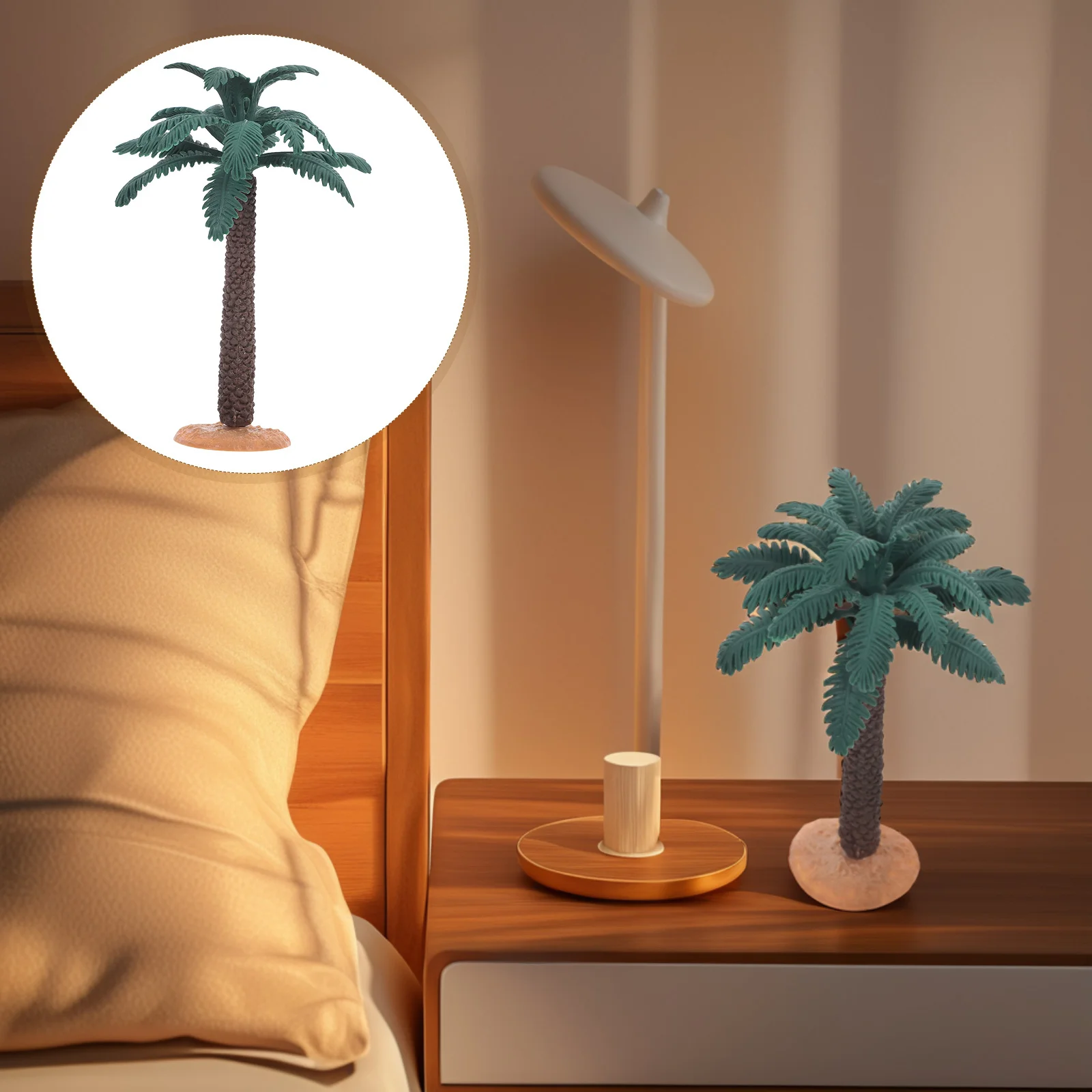 

Mini Palm Tree Decor Realistic Artificial Green Plants for Fairy Garden Ornaments Dioramas Landscape Decorations