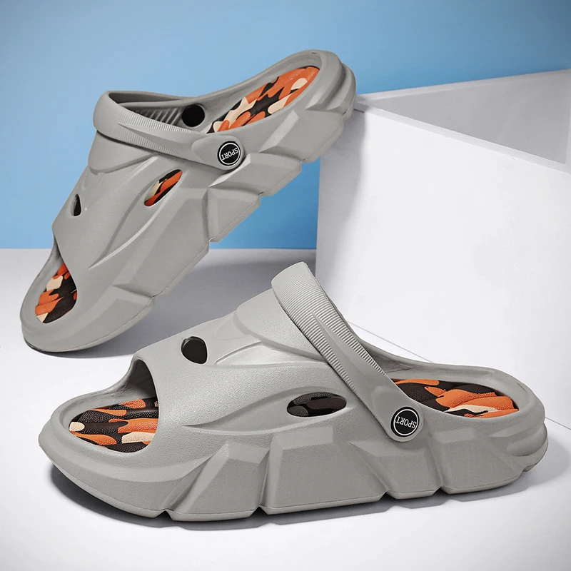 

Сандалии пляжные для мужчин и женщин, уличная модная обувь с мягкой подошвой, тапки для сада, летние пляжные шлепанцы