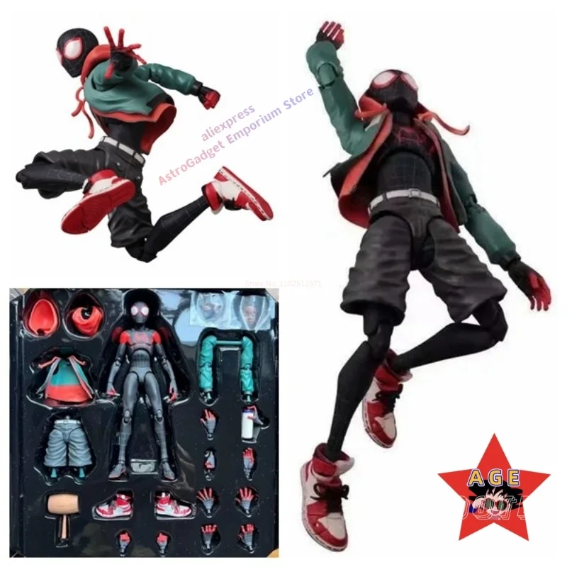 

Anime Legends Sentinel Figures Spiderman Spider-Verse Miles Sv Shf Morales Peni Parker Pvc Action Figure Model Dolls Statue T