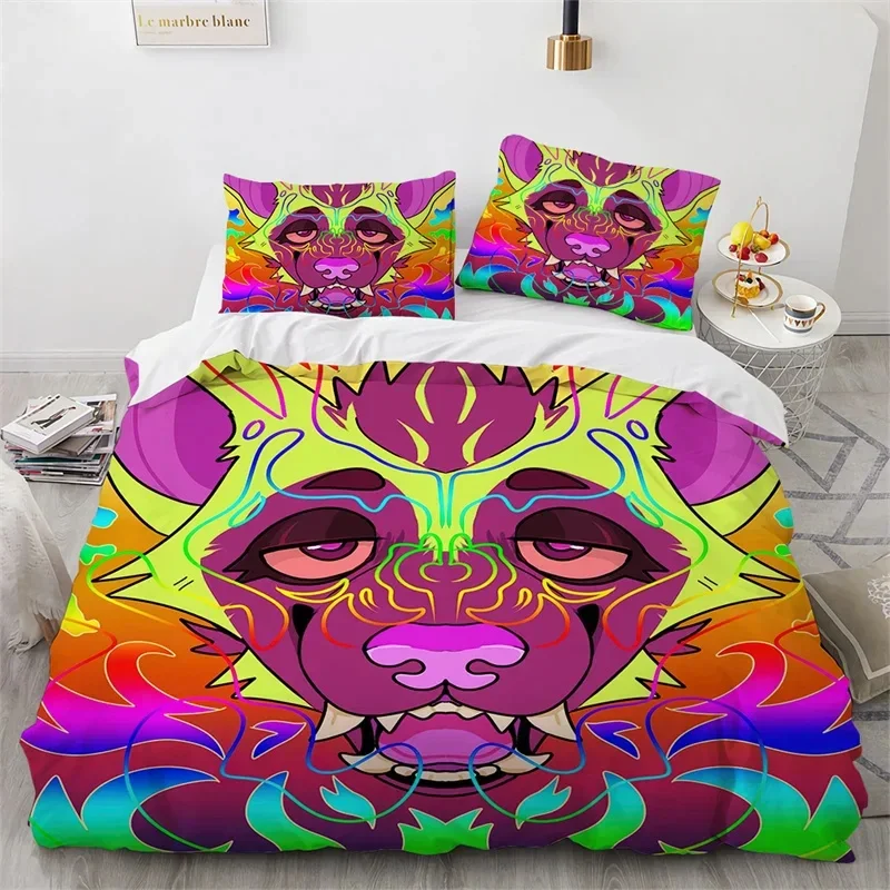 Exquisite 3D Print Wolf Fox Elk Wild Animals Bedding Set,Duvet Cover Bed Set Quilt Cover Pillowcase,King Queen Twin Size Boys Gi