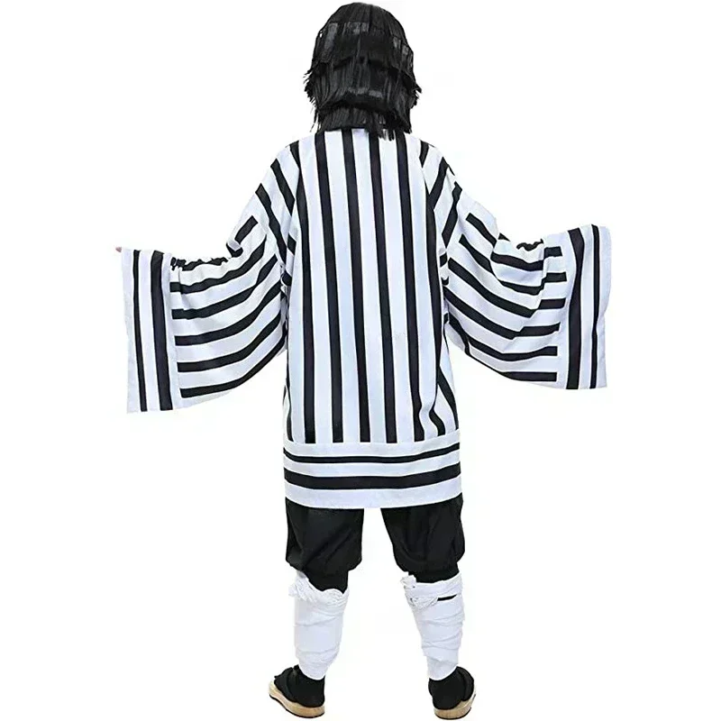 2025halloween Iguro Obanai Cosplay Anime tueur de démons Kimetsu No Yaiba Iguro Obanai Haori Kimono Cosplay Costume blanc serpen