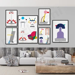 Designer Memphis Milano Prints, Decorative Murals, Design History, Designer Pictures Home Decor Wall Art Bedroom Poster