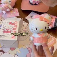 Sanrio Anime Cartoon Kawaii Hellokitty Neck Fan Cute Portable Outdoor Handheld Fan USB Charging Student Gifts