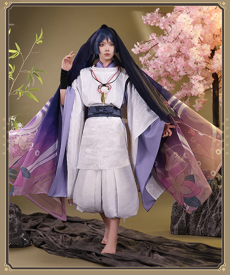 Новый костюм Mooyiyi cos Wanderer для косплея на Хэллоуин, Рождество, ролевая вечеринка, комикс Genshin Impact S-XXL, белый, в наличии 2025