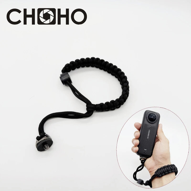 For Gopro 13 Accessories wrist strap Anti-Lost weave + 1/4 Screw Hand for GO PRO Hero 12 11 10 9 DJI OSMO Action 5 4 Insta360 X4