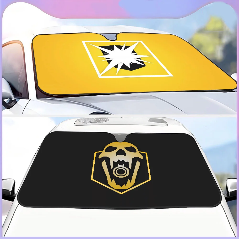 

R6 Rainbow Six Siege Windshield Sunshade Car Window Windscreen Cover Sun Shade Auto Sun Visor Car-covers Car Solar Protection