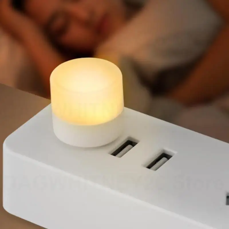 Small Book Lamps USB Plug Lamp Mini Night Light Computer Mobile Power Charging LED Eye Protection Reading Light Desk Lighting