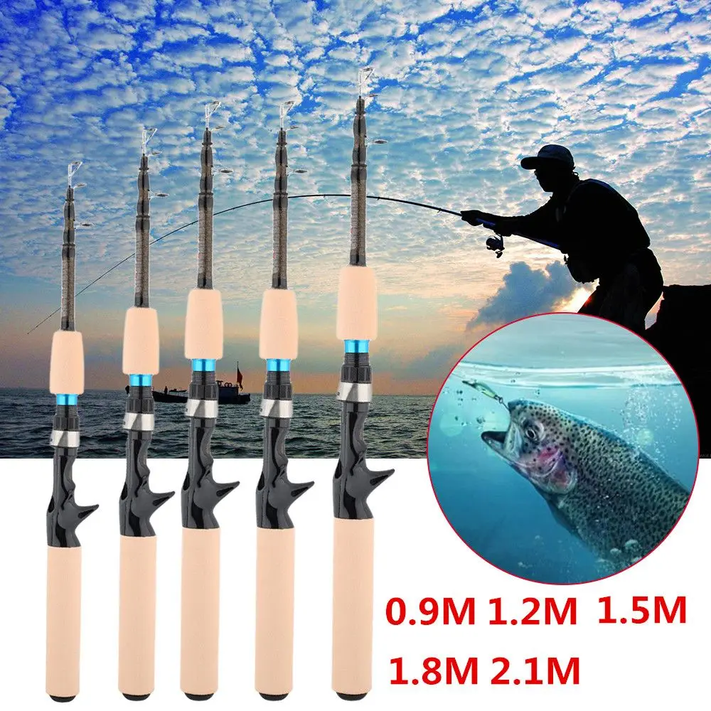 

Portable Ultralight Travel Carp Feeder Telescopic Fishing Rod Stream Hand Pole Fishing Tackle