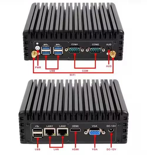 I3-5005U كمبيوتر مكتبي صغير مزدوج LAN وWIFI كمبيوتر أعمال بدون مروحة مع قابس الاتحاد الأفريقي والولايات المتحدة منتج جديد #5