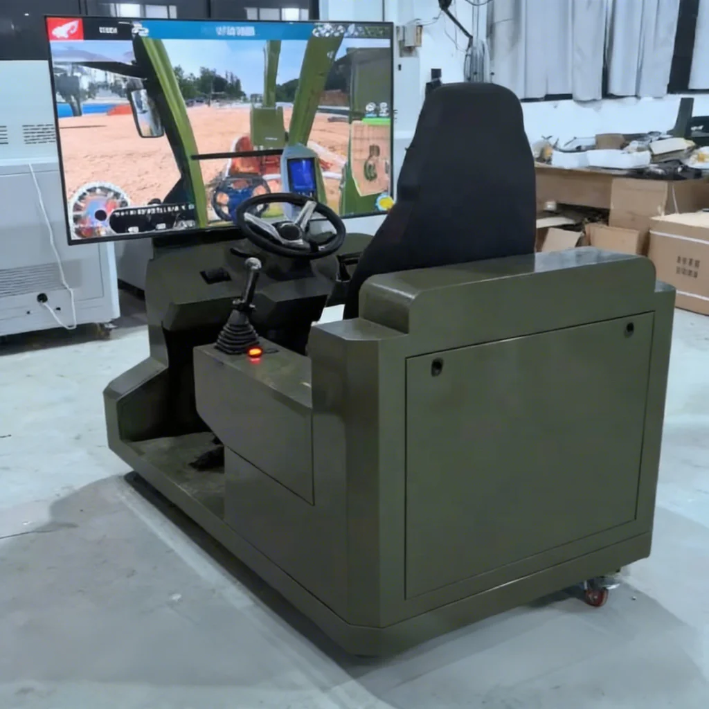 FOR55 inch 4K screen excavator training emulator real operation button