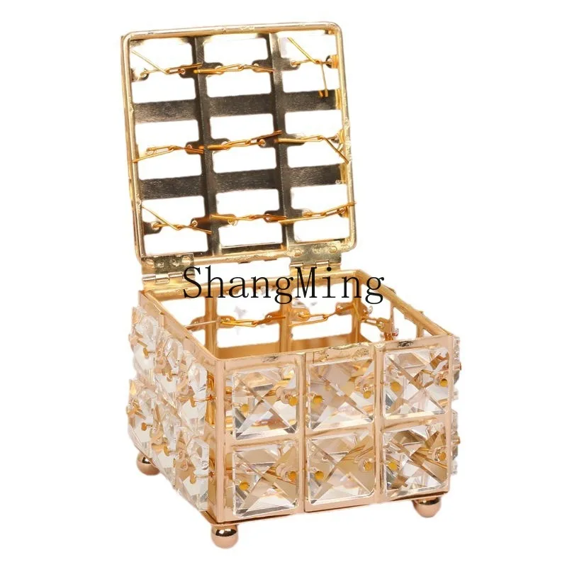 

DSA creative personality crystal storage box jewelry stud earrings storage box scene arrangement props