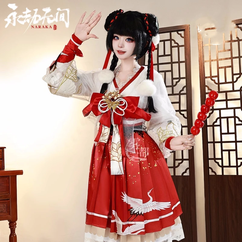 

Kurumi Cosplay Game Naraka: Bladepoint Anime Women Fashion Dress Role Play Clothing Halloween Costume Full Set New Pre-sale