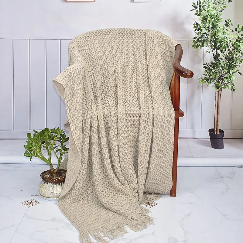 

TONGDI мягкое теплое популярное богемное кружевное вязаное шерстяное одеяло с бахромой милый подарок для девочки всесезонный спальный мешок ручной работы