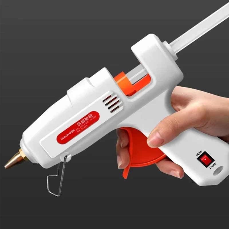 100W Hot Melt Glue Gun DIY Mini Household Industrial Guns Electric Repair Tool Use 11mm Glue  US plug Ships randomly  by style