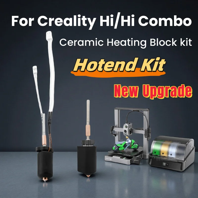 Hotend Kit For Creality Hi Combo Ceramic Heating Block 300°C High Temperature Print Quick-Swap All Metal Hardened Steel Nozzle