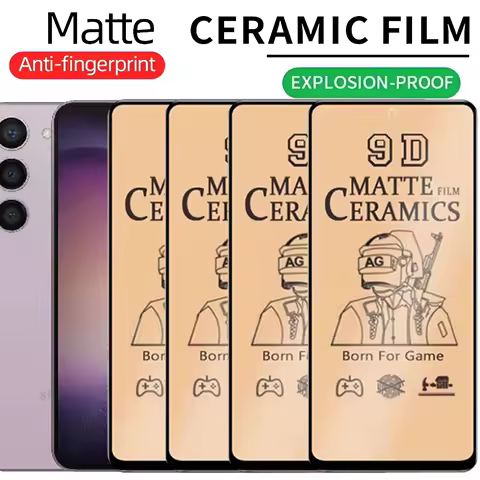 4PCS Matte Ceramic Film For Samsung S23 S21 S22 Plus S21Fe S20Fe A52 A52S A32 A12 A22 A11 A51 A71 A72 Screen Protector Not Glass