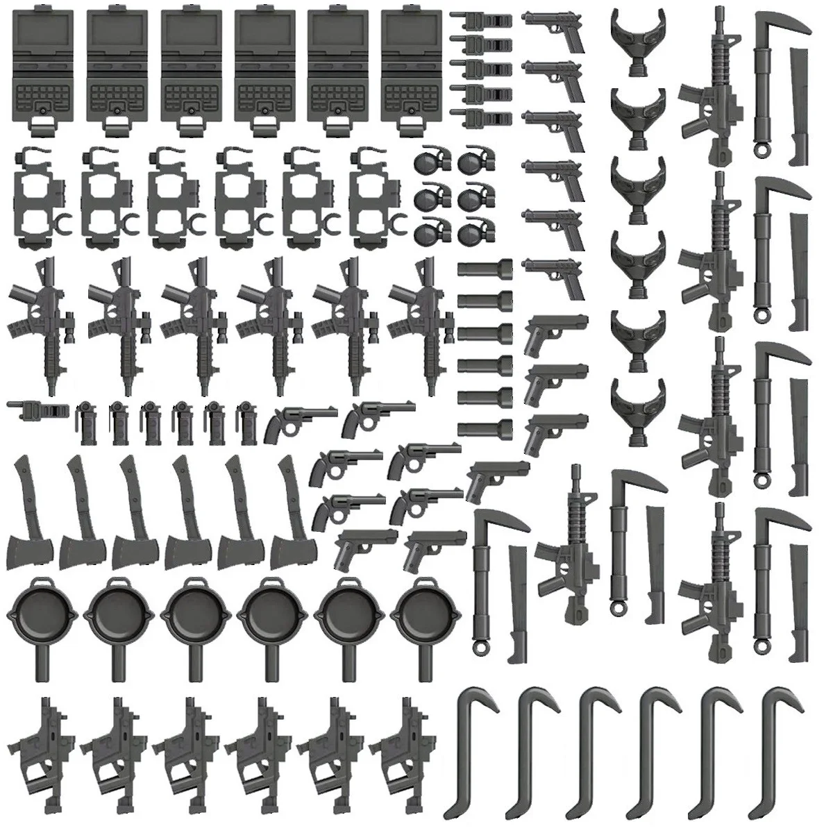 Military Weapon Special Forces Soldier Gun MOC Building Blocks Army Accessory Modern SWAT Mini Parts Brick Figures Toys Juguetes