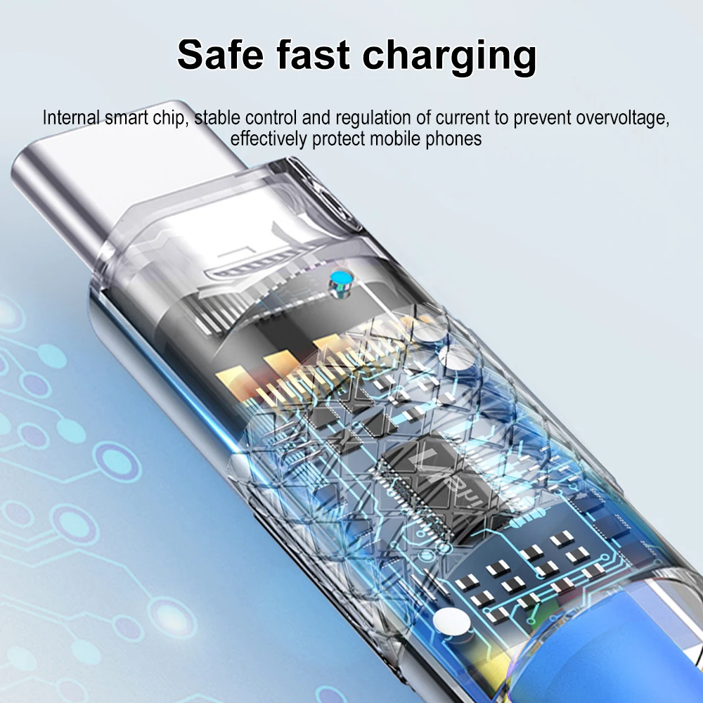 USB Fast Charging Data Cable Micro USB/Type C Port Phone Charger Cable Compatible with Android Liquid Silicon Fast USB Charging