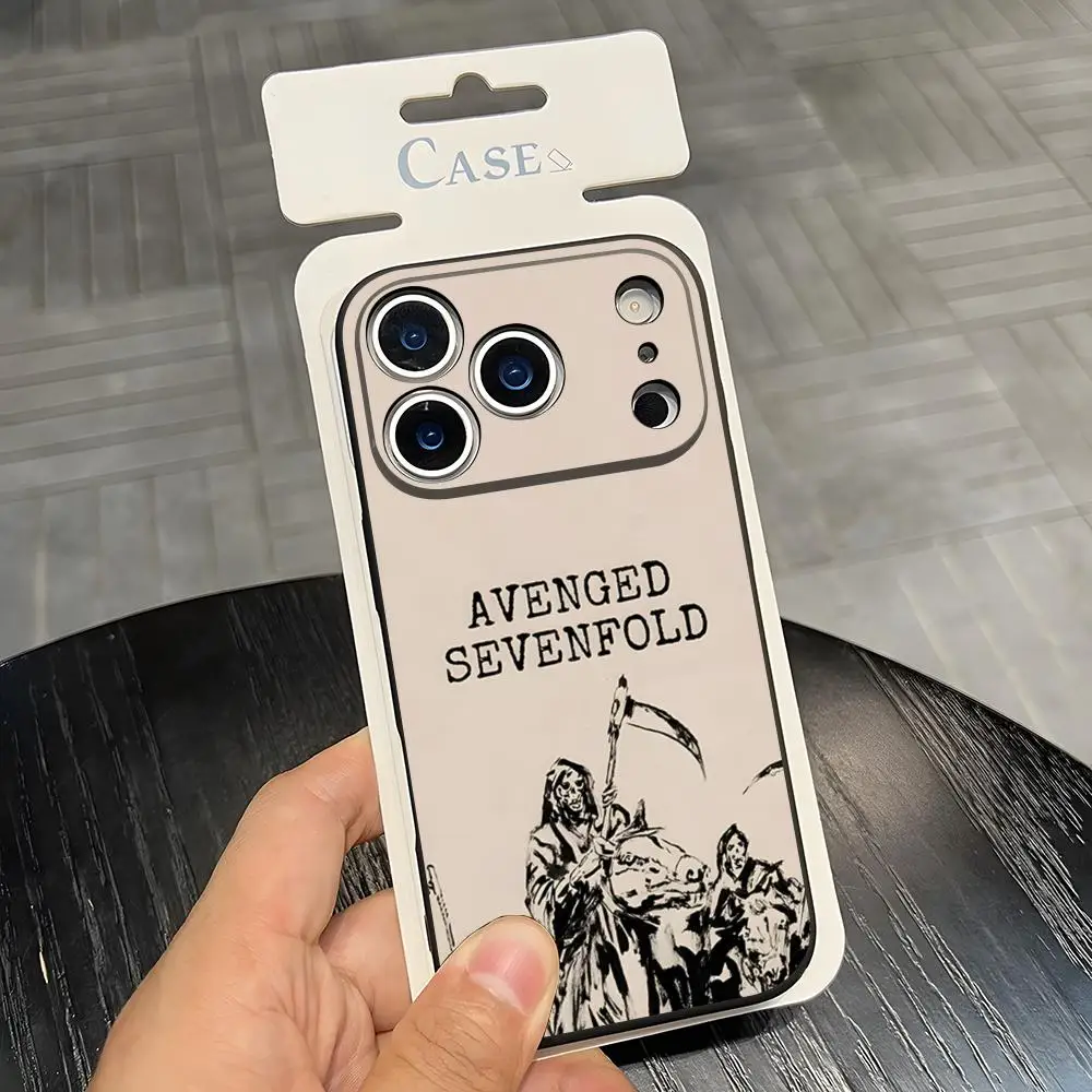 A-Avenged Sevenfold Handyhülle für iPhone 17 Pro Max 15 16e 13 14 12 Mini 11 Xr X Xs Pro Max 8 7 Plus Rückseite