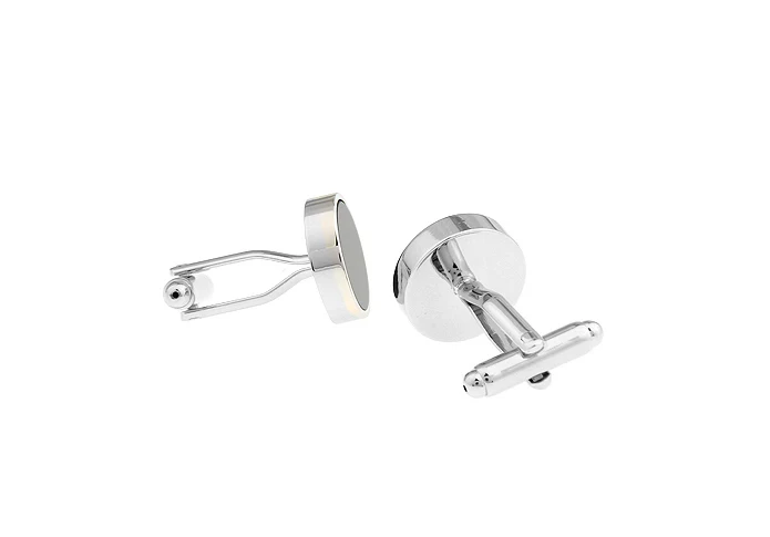Simple Design Luxurious Stone Cufflinks Quality Brass Material Black Color Cuff Links Wholesale & Retail