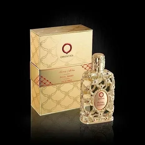 

Orientica Royal Amber Rouge Oud Saffron Men Women Eau De spray Unisex Neutral Glass Bottle Rose Cologne long lasting smell