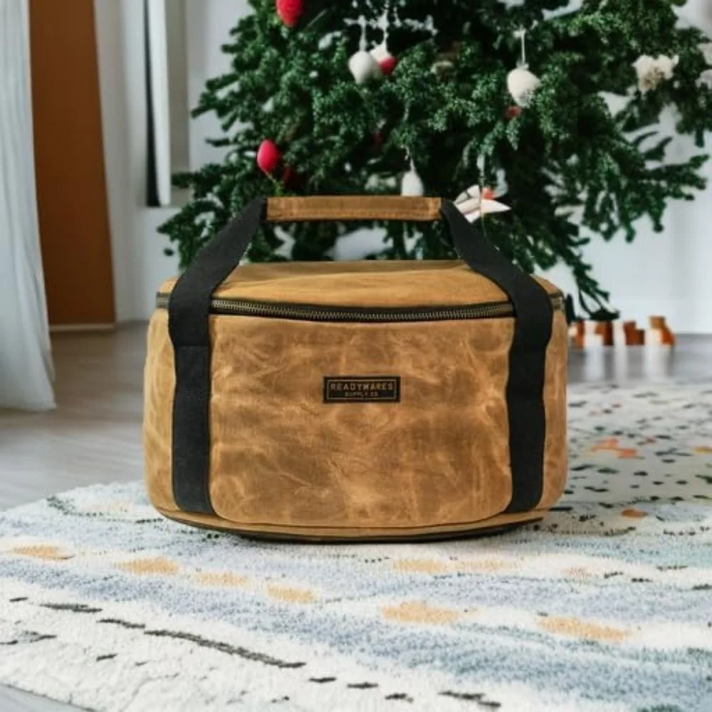 حقيبة حمل الفرن الهولندي شديدة التحمل للنقل الآمن والتخزين، مثالية لأواني الطبخ مقاس 14 بوصة مع متانة تدوم طويلاً